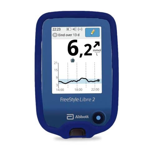 Siliconen Hoesje voor de Freestyle Libre 2 Reader - Donker Blauw