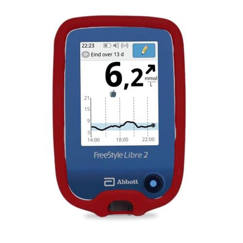 Siliconen Hoesje voor de Freestyle Libre 2 Reader - Rood