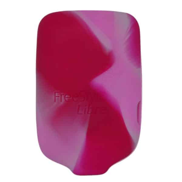 Siliconen Hoesje voor de Freestyle Libre 2 Reader - Roze/Rood Mix - Afbeelding 2