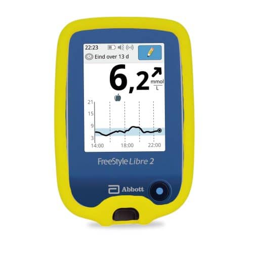 Siliconen Hoesje voor de Freestyle Libre 2 Reader - Geel